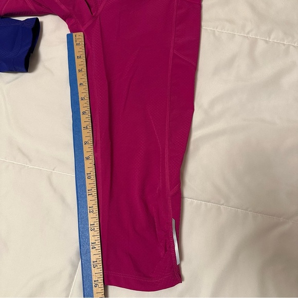 Women’s  Athleta  DOBBY BE FREE KNICKER Leggings (2)  Purple & Pink size XXS(b5 - Picture 15 of 16